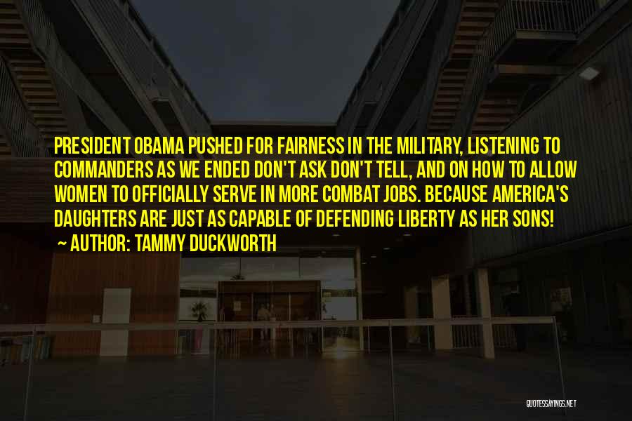 Military Commanders Quotes By Tammy Duckworth