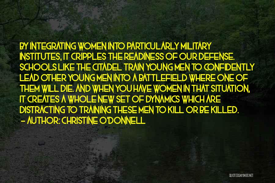 Military Defense Quotes By Christine O'Donnell