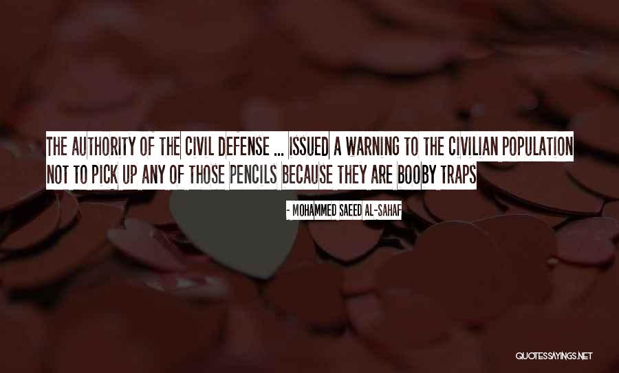 Military Defense Quotes By Mohammed Saeed Al-Sahaf