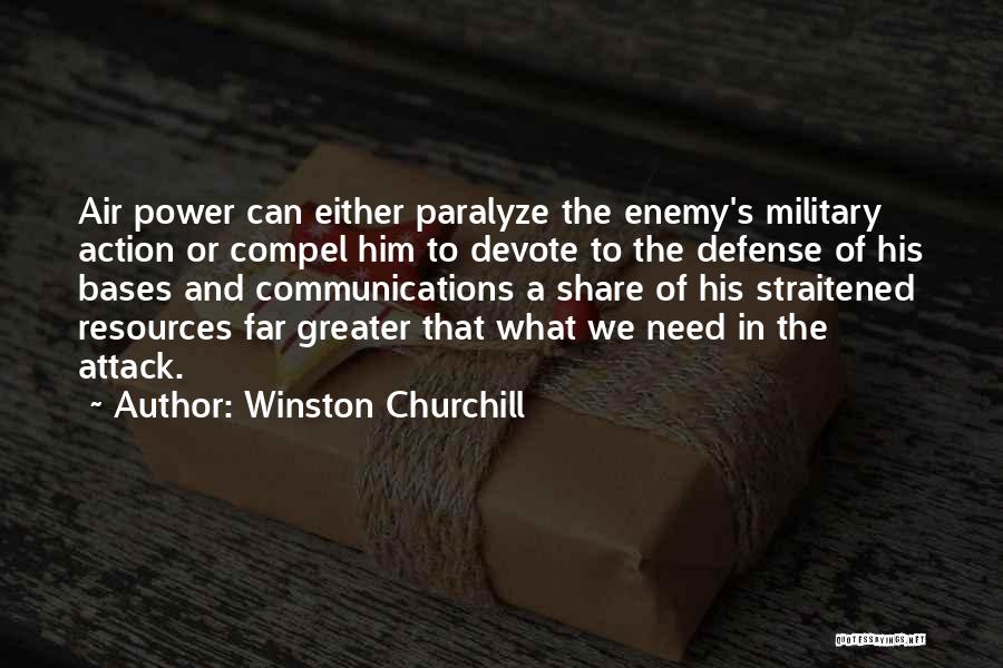 Military Defense Quotes By Winston Churchill