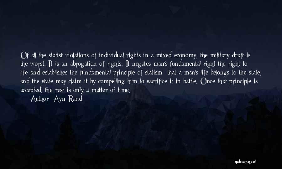 Military Draft Quotes By Ayn Rand