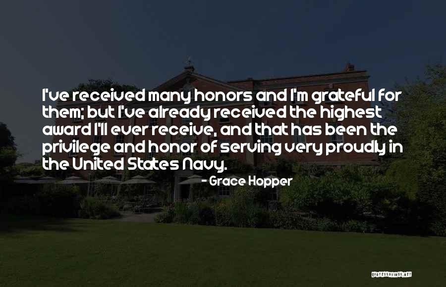 Military Honors Quotes By Grace Hopper