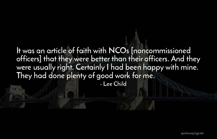 Military Officer Quotes By Lee Child