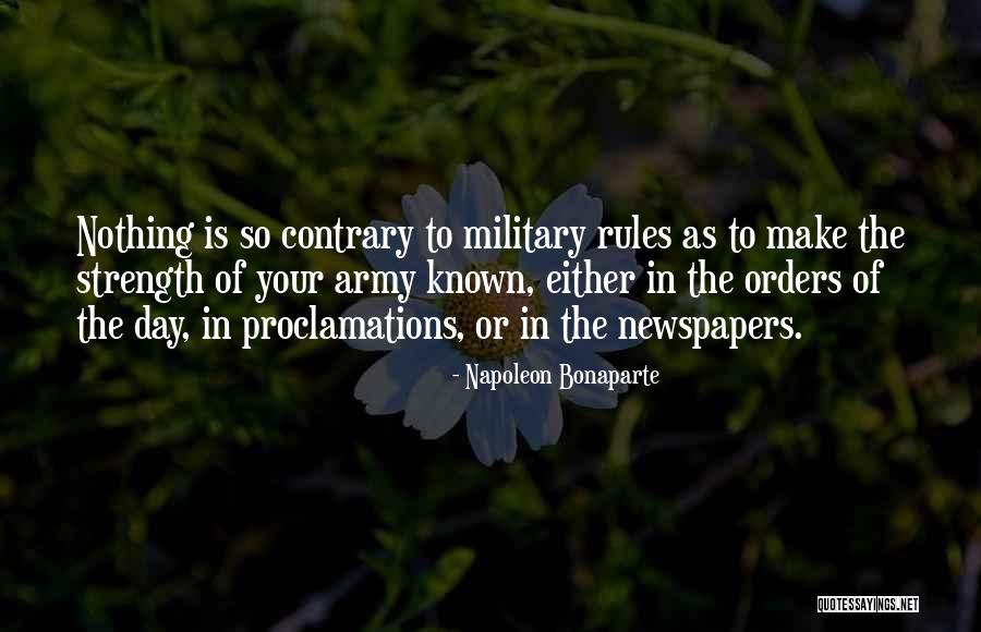 Military Orders Quotes By Napoleon Bonaparte