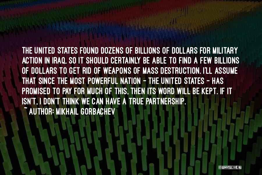 Military Pay Quotes By Mikhail Gorbachev