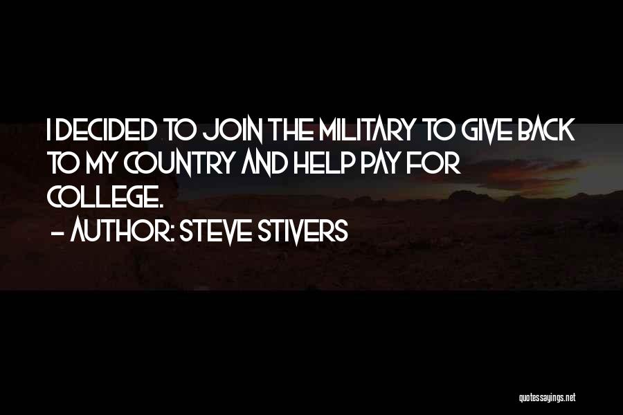 Military Pay Quotes By Steve Stivers