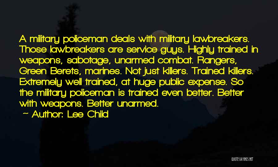 Military Service Quotes By Lee Child