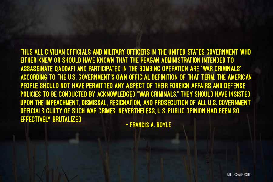 Military Support Quotes By Francis A. Boyle Military Support Quotes By Francis A. Boyle