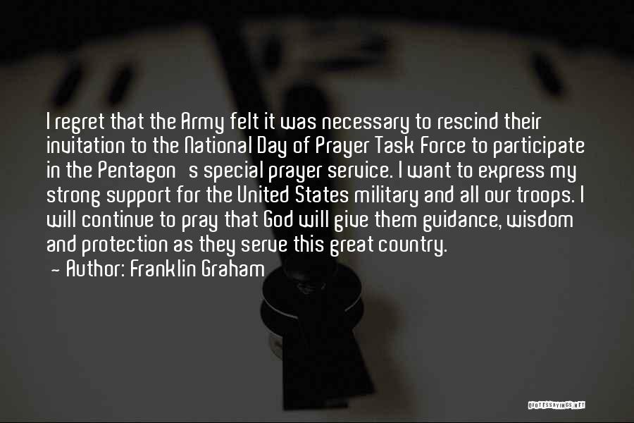 Military Support Quotes By Franklin Graham