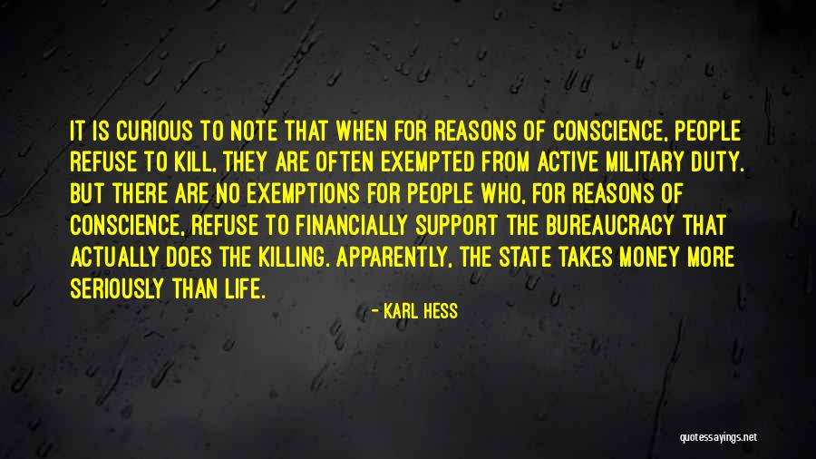 Military Support Quotes By Karl Hess Military Support Quotes By Karl Hess