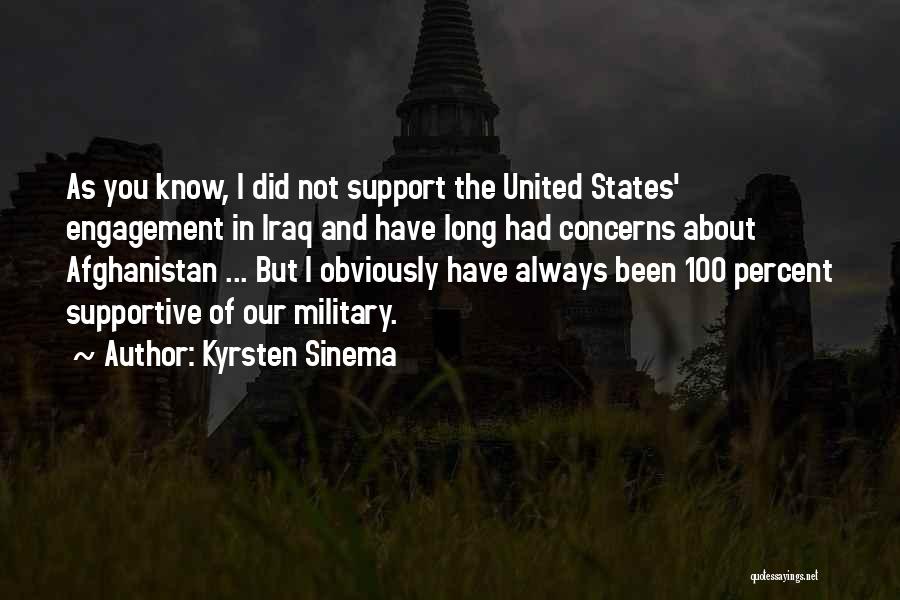 Military Support Quotes By Kyrsten Sinema