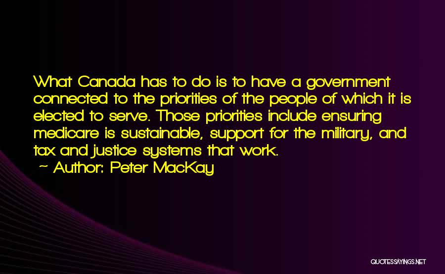 Military Support Quotes By Peter MacKay