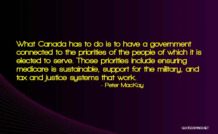 Military Support Quotes By Peter MacKay