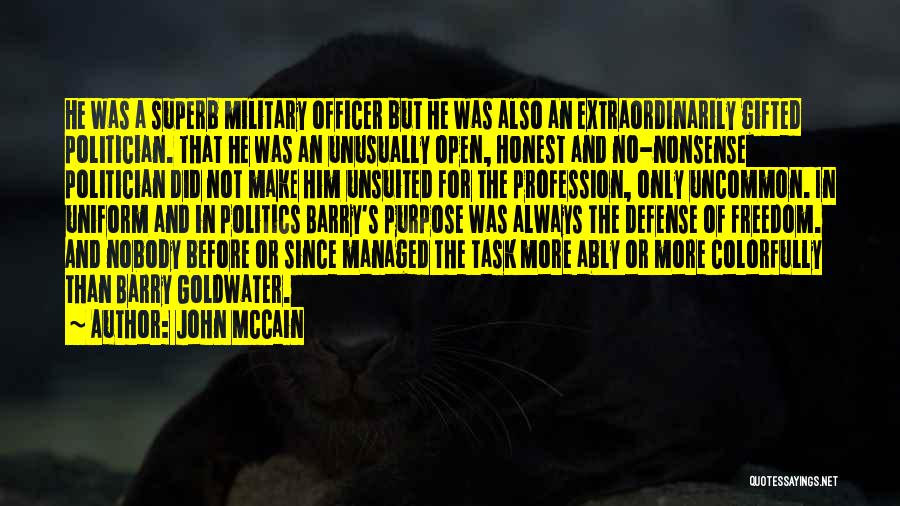 Military Uniform Quotes By John McCain