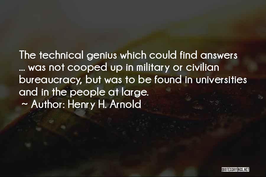 Military Vs Civilian Quotes By Henry H. Arnold