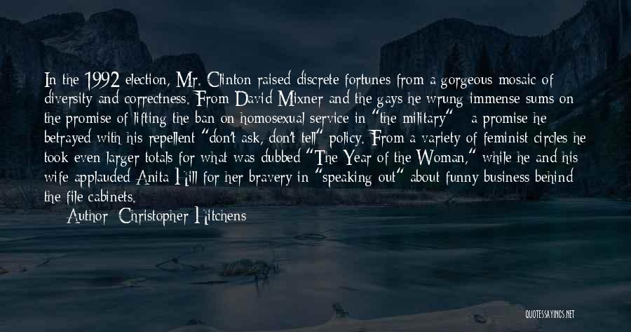 Military Wife Funny Quotes By Christopher Hitchens