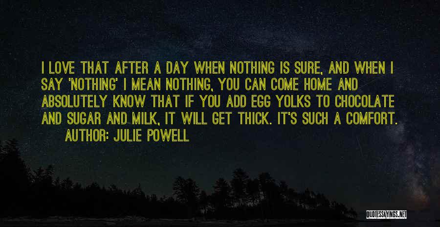 Milk Chocolate Quotes By Julie Powell