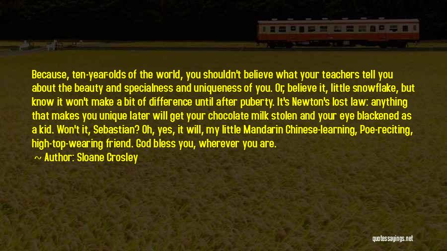 Milk Chocolate Quotes By Sloane Crosley