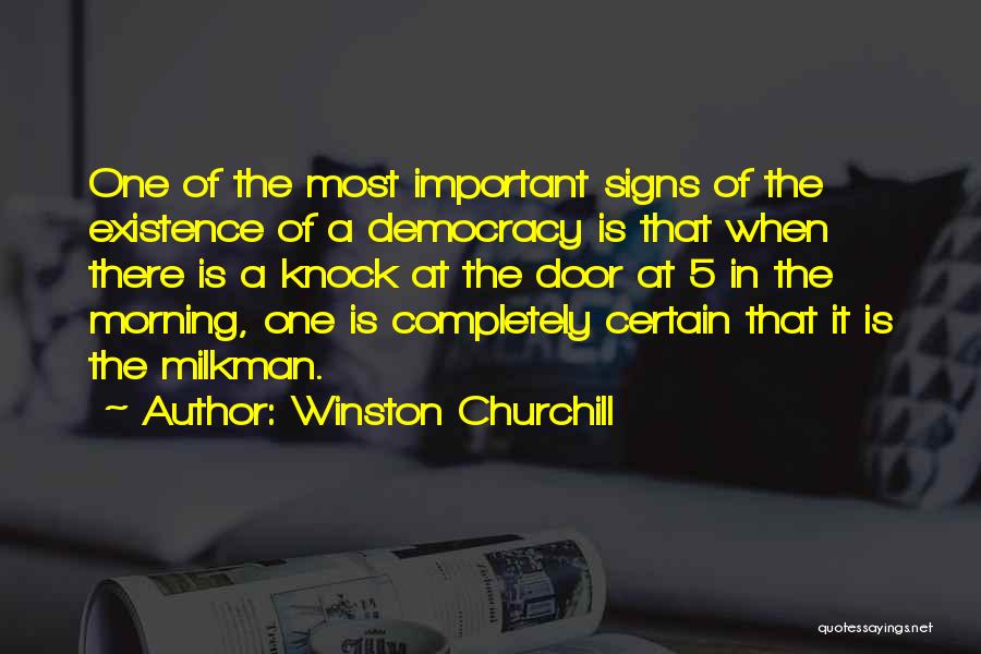 Milkman Quotes By Winston Churchill