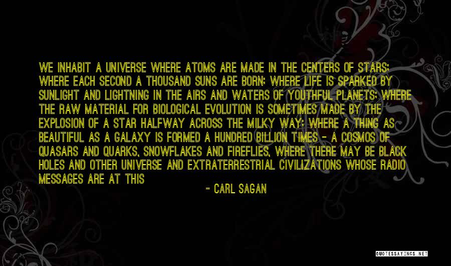 Milky Way Quotes By Carl Sagan