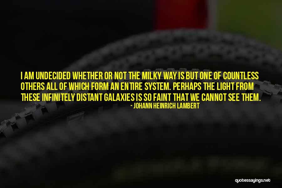 Milky Way Quotes By Johann Heinrich Lambert Milky Way Quotes By Johann Heinrich Lambert