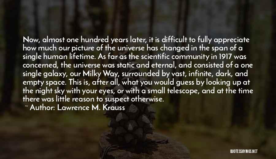 Milky Way Quotes By Lawrence M. Krauss