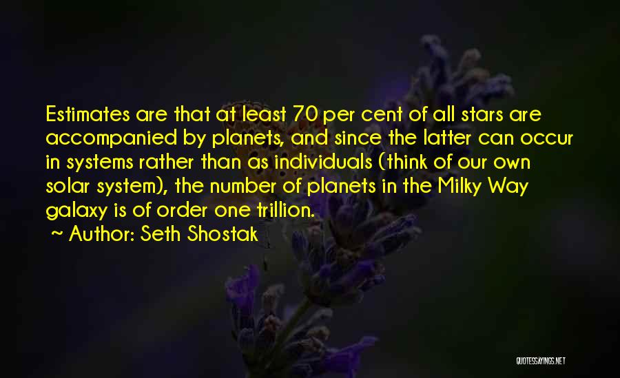 Milky Way Quotes By Seth Shostak