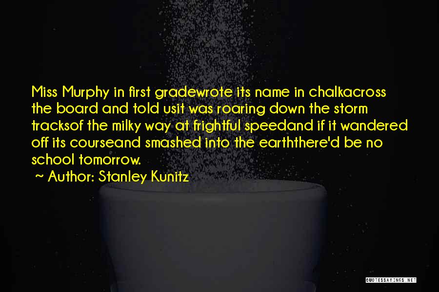 Milky Way Quotes By Stanley Kunitz