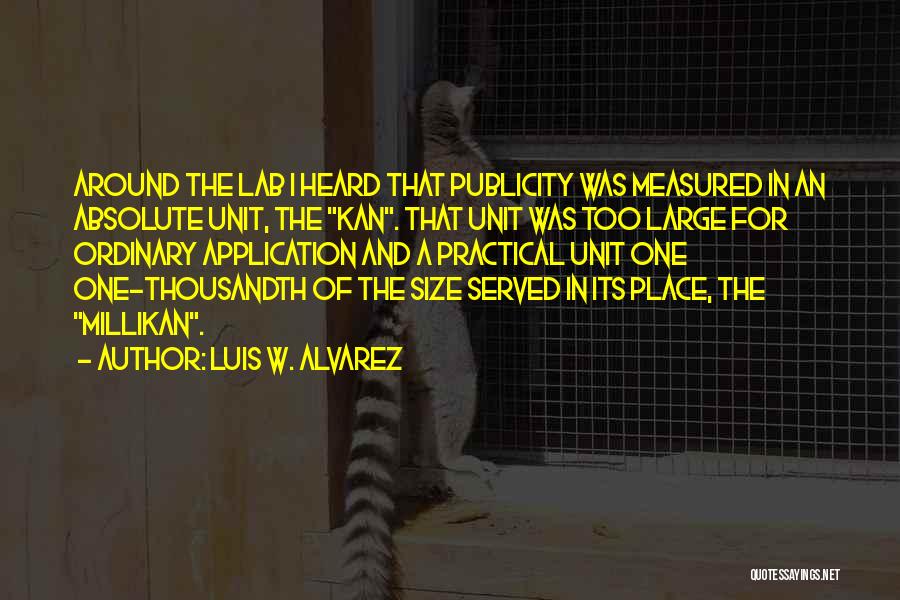 Millikan Quotes By Luis W. Alvarez