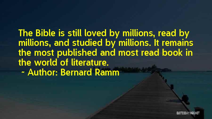 Millions Book Quotes By Bernard Ramm