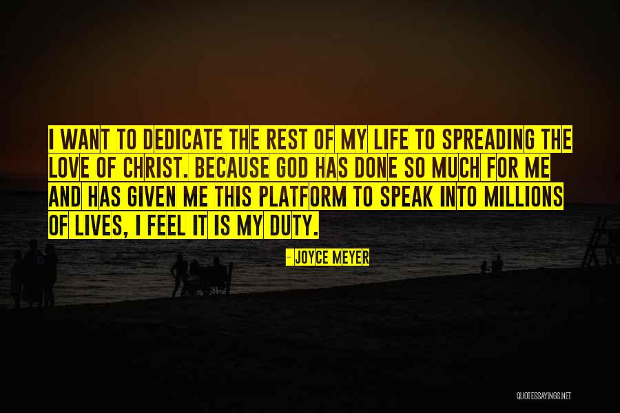 Millions Of Love Quotes By Joyce Meyer Millions Of Love Quotes By Joyce Meyer