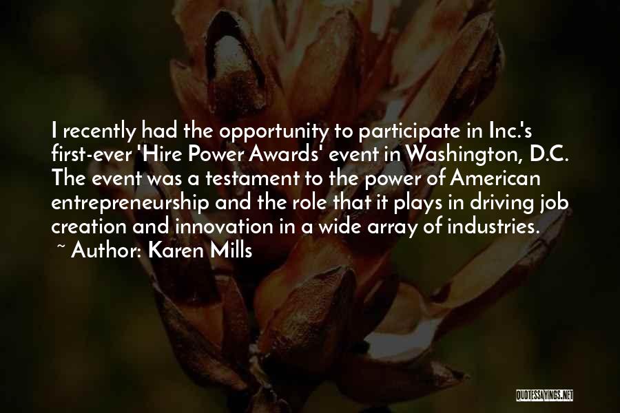 Mills Quotes By Karen Mills