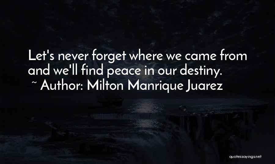 Milton Manrique Juarez Quotes 960502