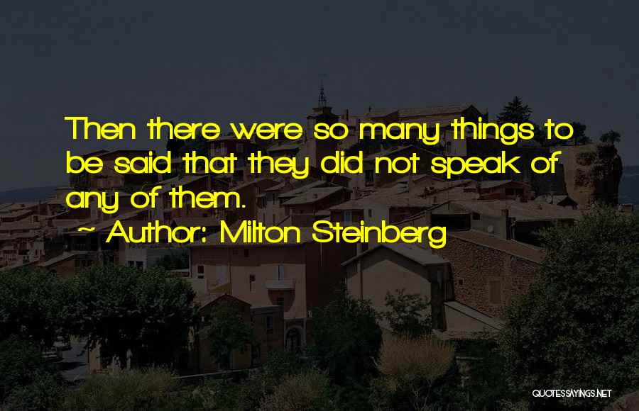 Milton Steinberg Quotes 126598