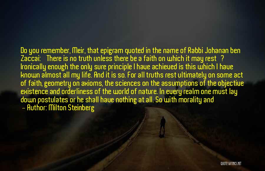 Milton Steinberg Quotes 1476816