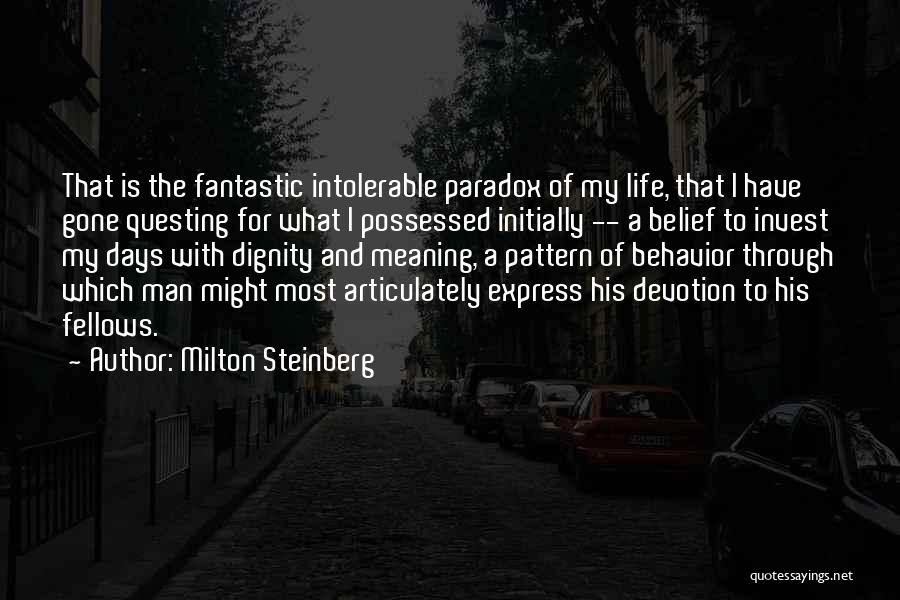 Milton Steinberg Quotes 550109