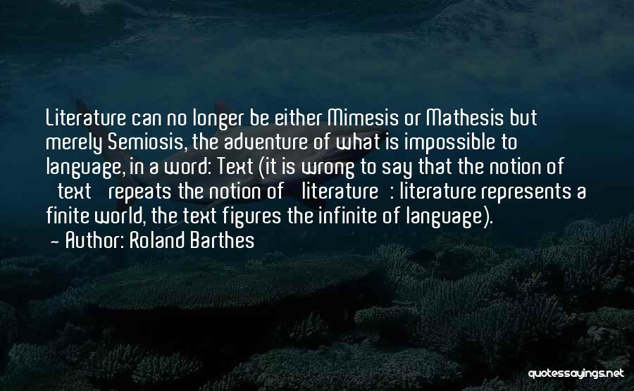 Mimesis Quotes By Roland Barthes