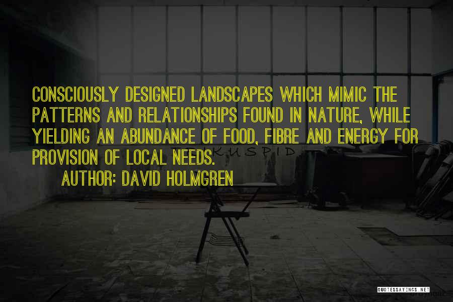 Mimic Quotes By David Holmgren