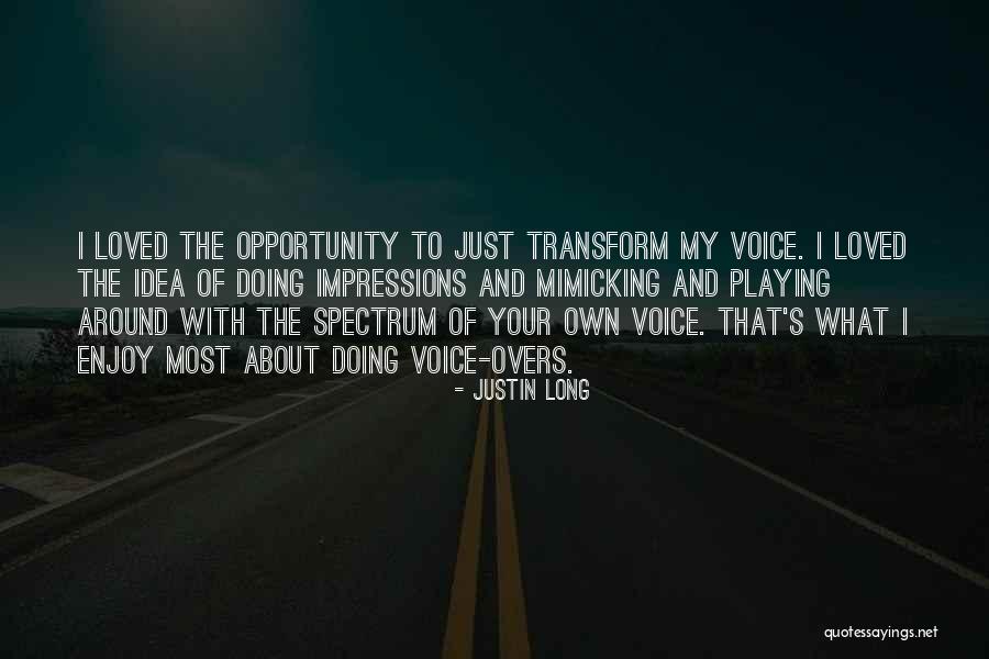 Mimicking Others Quotes By Justin Long