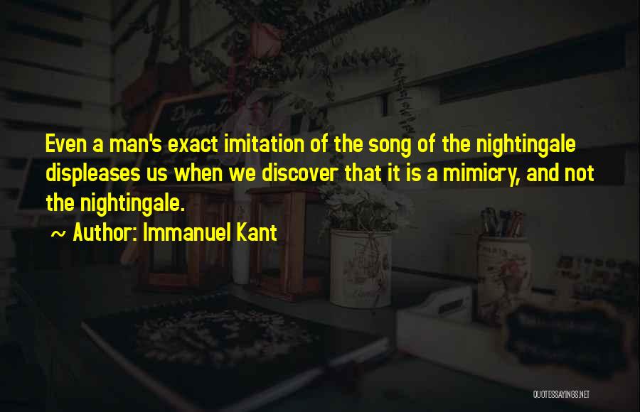 Mimicry Quotes By Immanuel Kant