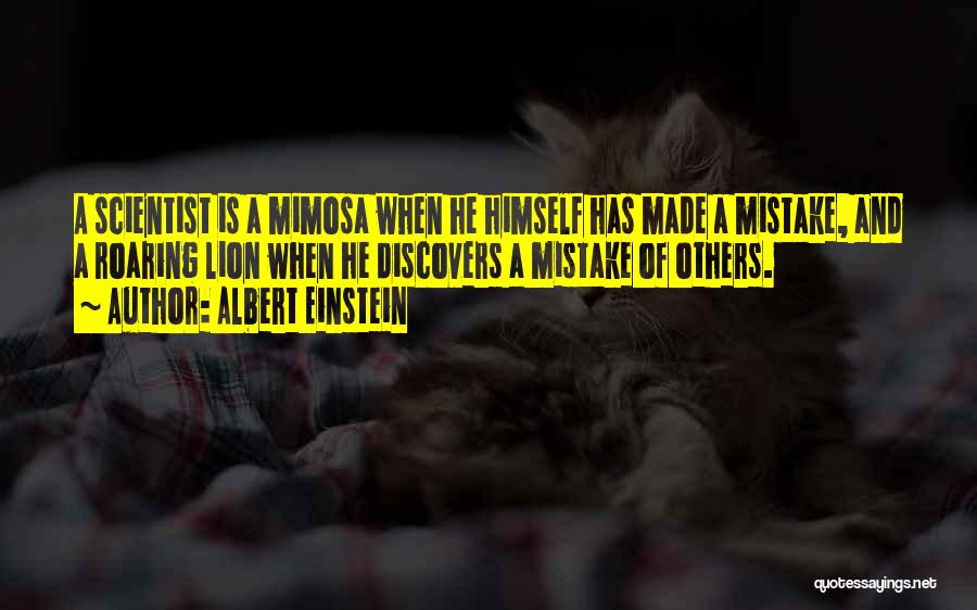 Mimosa Quotes By Albert Einstein