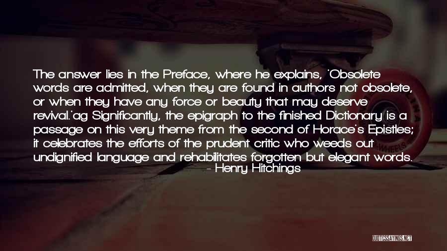 Mimpinya Sarang Quotes By Henry Hitchings Mimpinya Sarang Quotes By Henry Hitchings