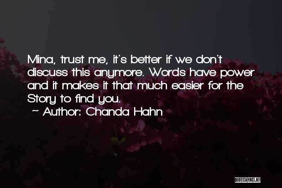 Mina Quotes By Chanda Hahn