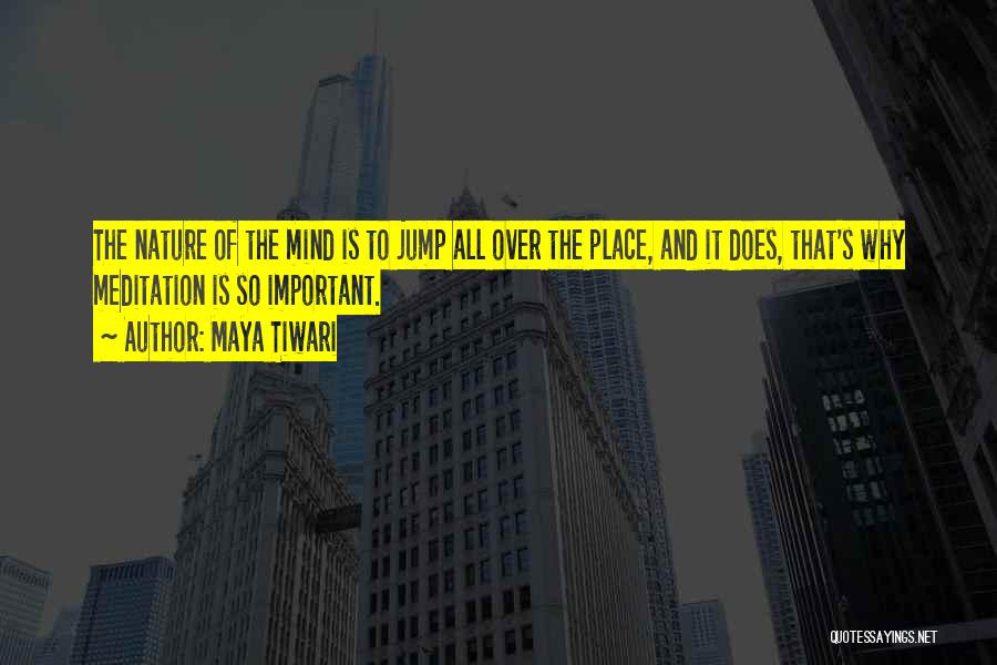 Mind All Over The Place Quotes By Maya Tiwari
