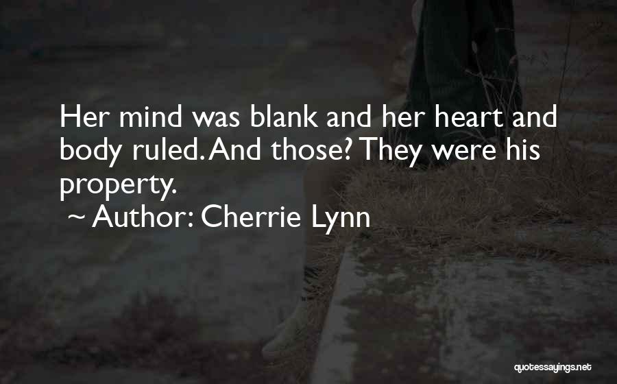 Mind And Body Quotes By Cherrie Lynn