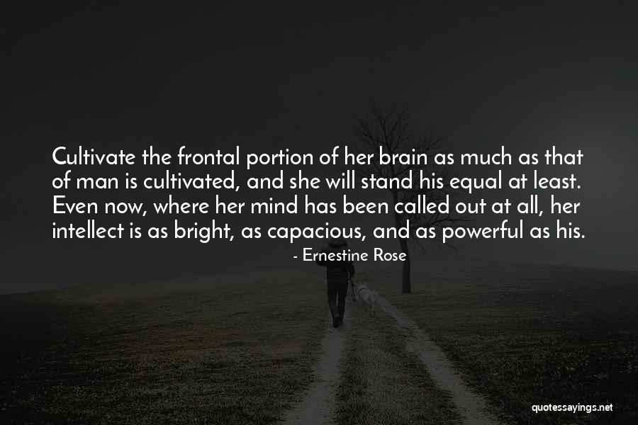 Mind And Brain Quotes By Ernestine Rose Mind And Brain Quotes By Ernestine Rose