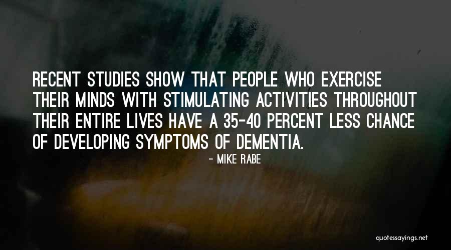 Mind And Fitness Quotes By Mike Rabe