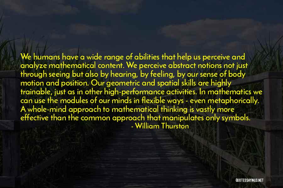 Mind And Sense Quotes By William Thurston Mind And Sense Quotes By William Thurston