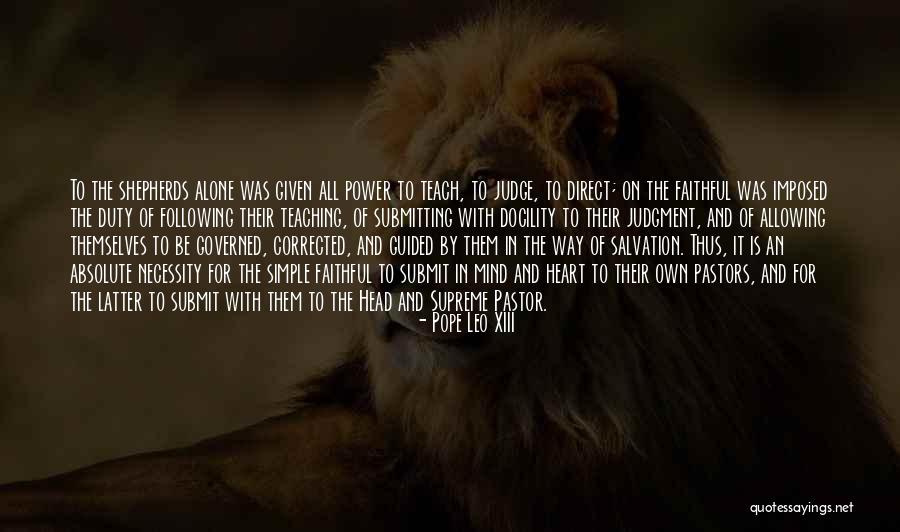 Mind And The Heart Quotes By Pope Leo XIII