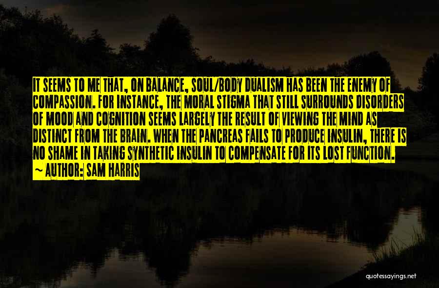 Mind Body Balance Quotes By Sam Harris